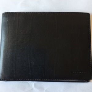 Coach Black Leather Walet